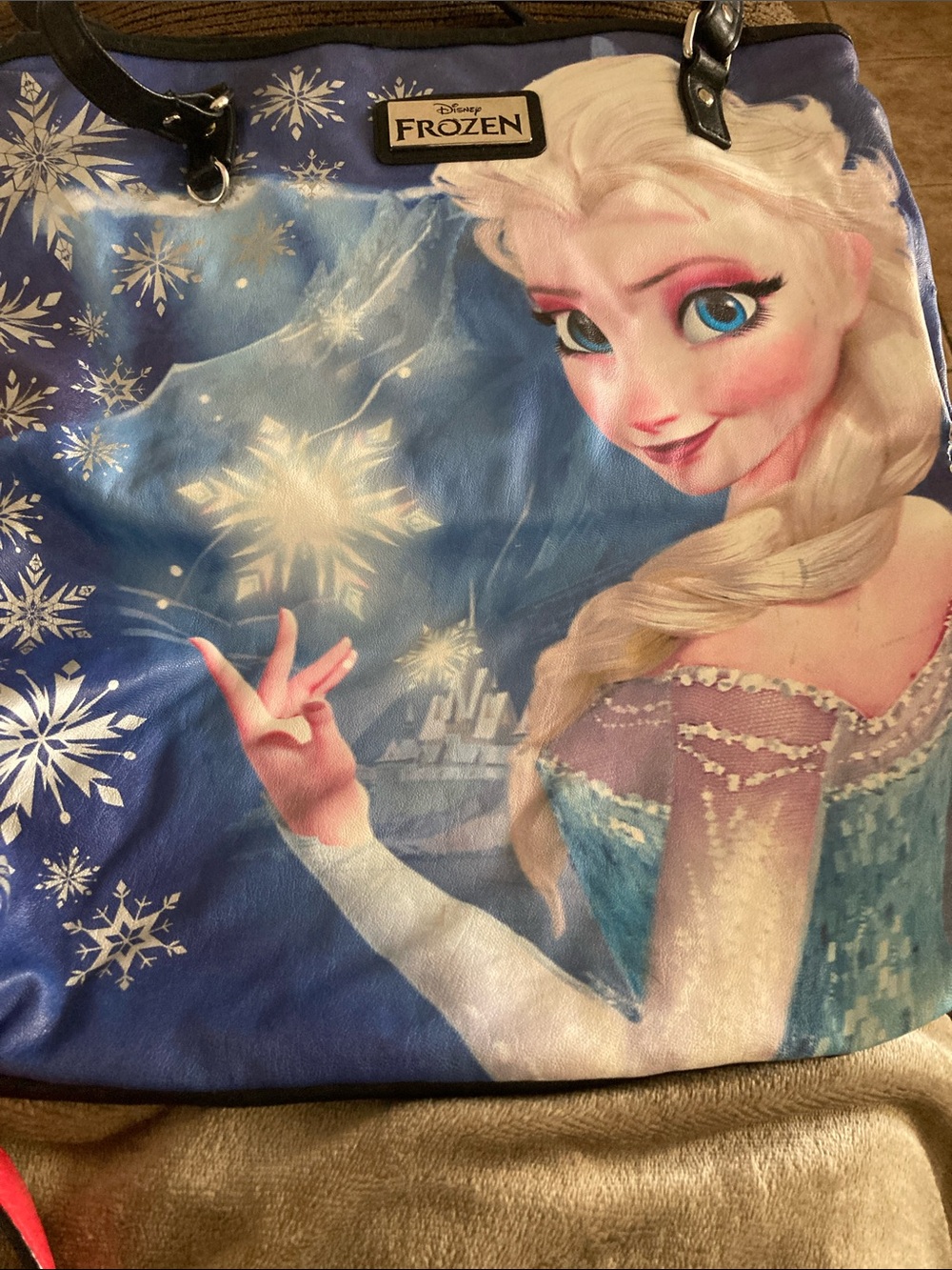 Disney Frozen Elsa Graphic Tote - Blue, White, Pink
